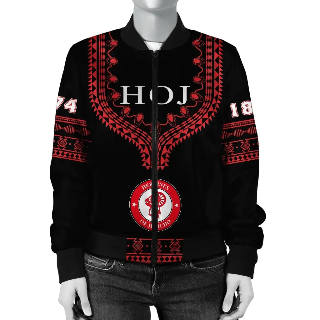 Sorority Bomber Jacket - Personalised Heroines Of Jericho Sleeve Zip Bomber Jacket - Simple Style
