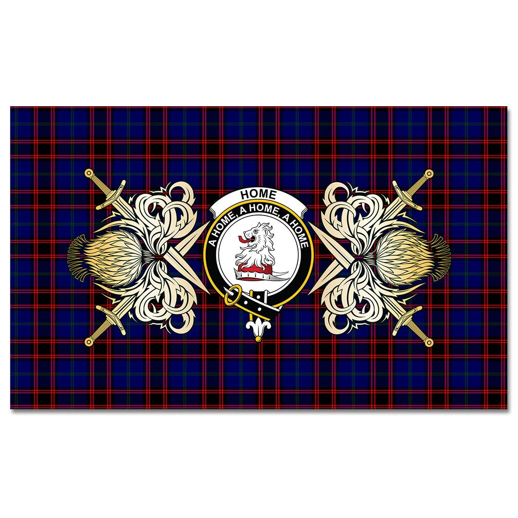 Urquhart Modern Tartan Gold Courage Symbol Blanket