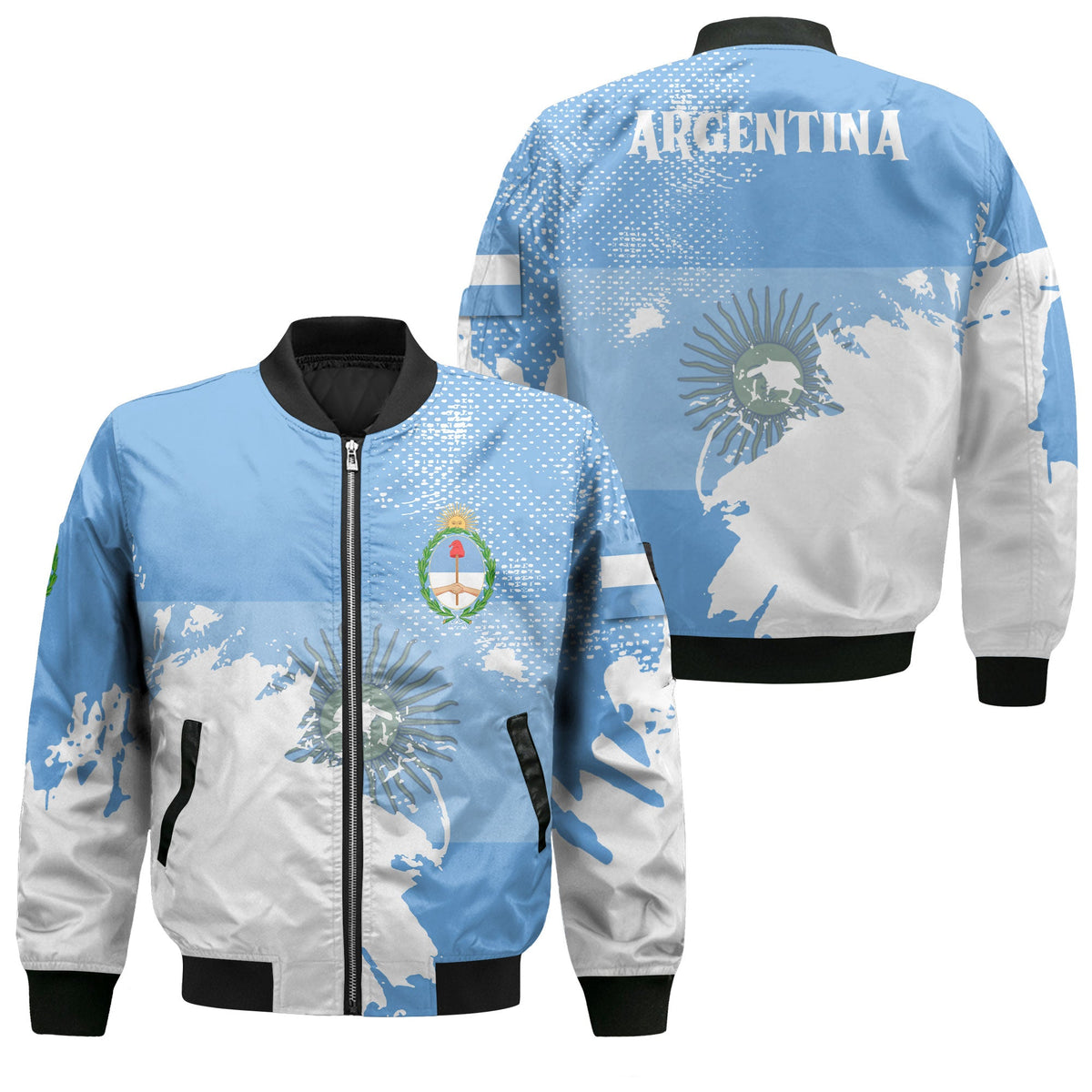 Argentina Jacket / Unisex Argentina Clothing Style / Colors Of The Argentina Flag
