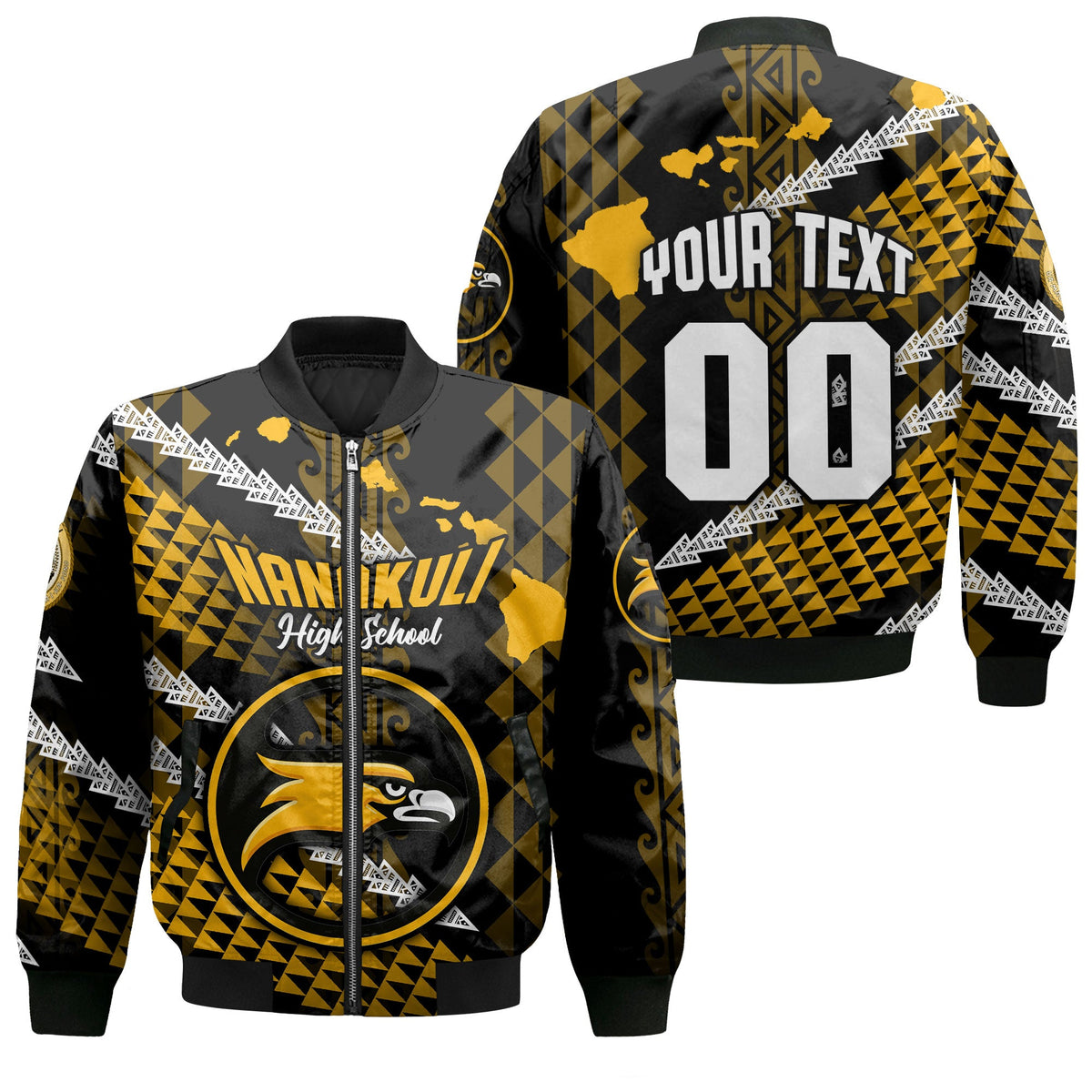 (Custom Personalised) Hawaii Nanakuli High School Hoodie Dress Tribal Kakau LT9 main image 0