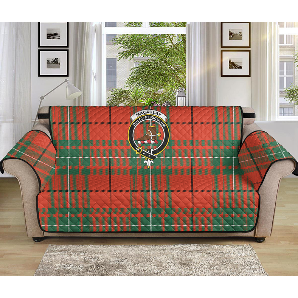 Scottish Tartan MacLeod of Raasay Clan Sofa Protector Crest Style