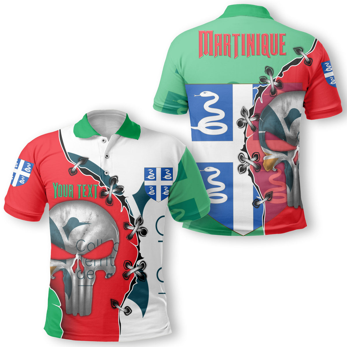 Marshall Islands Polo Shirt Flag And Coat Of Arms main image 0