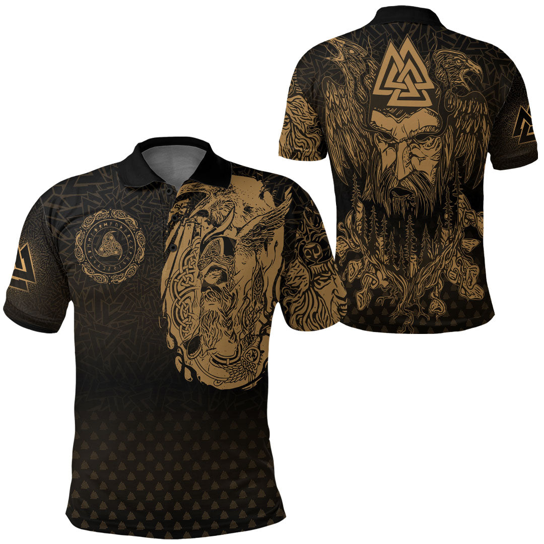 Halkett Tartan Polo Shirt Viking Wolf main image 1