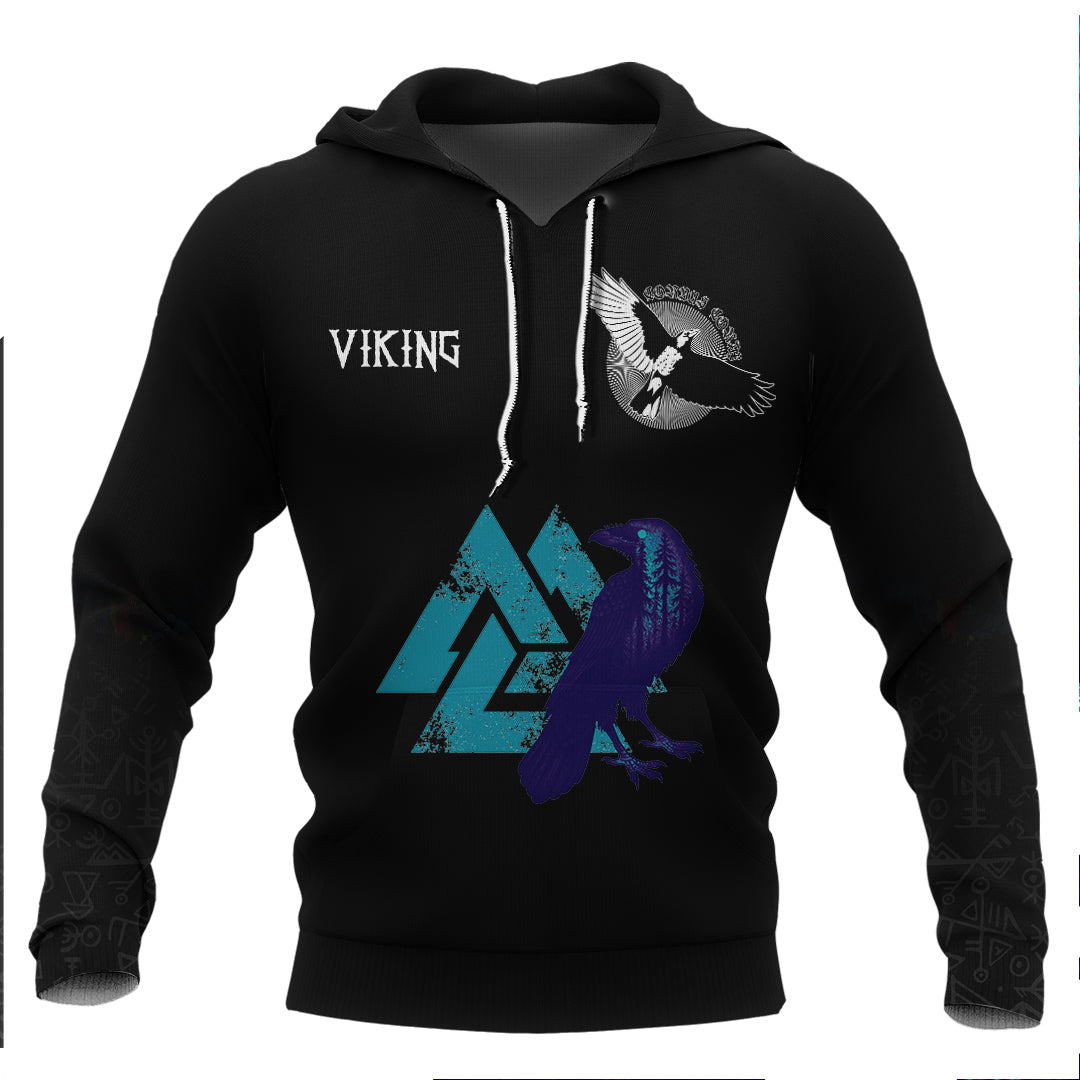 Viking Drakkar Print Women Men Pullover Hoodie