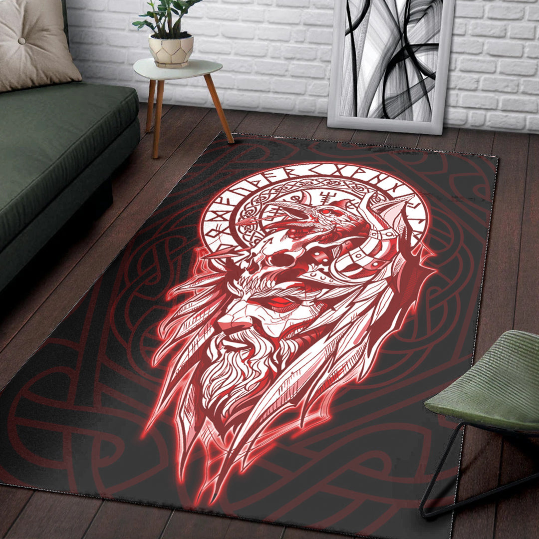 Viking Helmet Round Rug