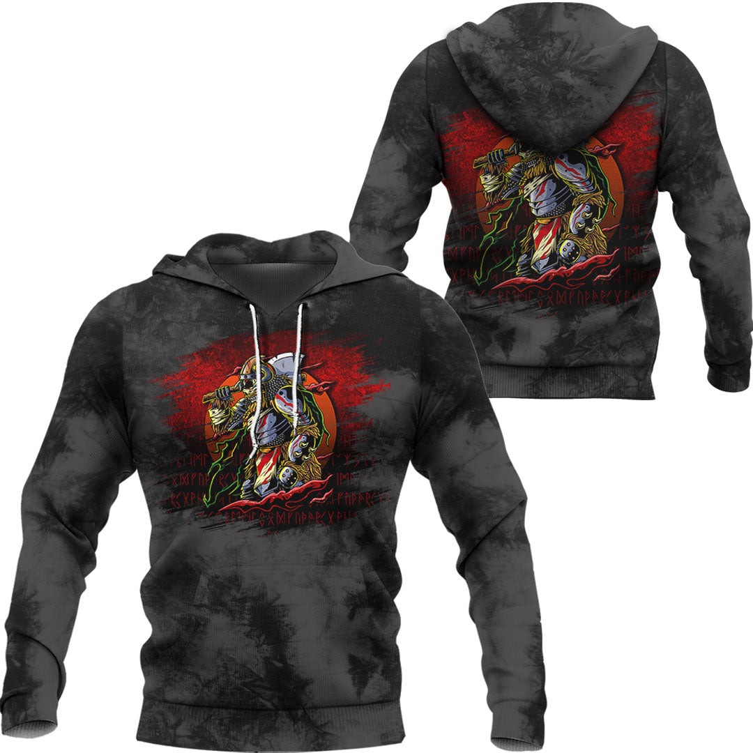 Viking Hoodie Samurai Viking Warrior Ronin Berserk Armor Axe – To The ...