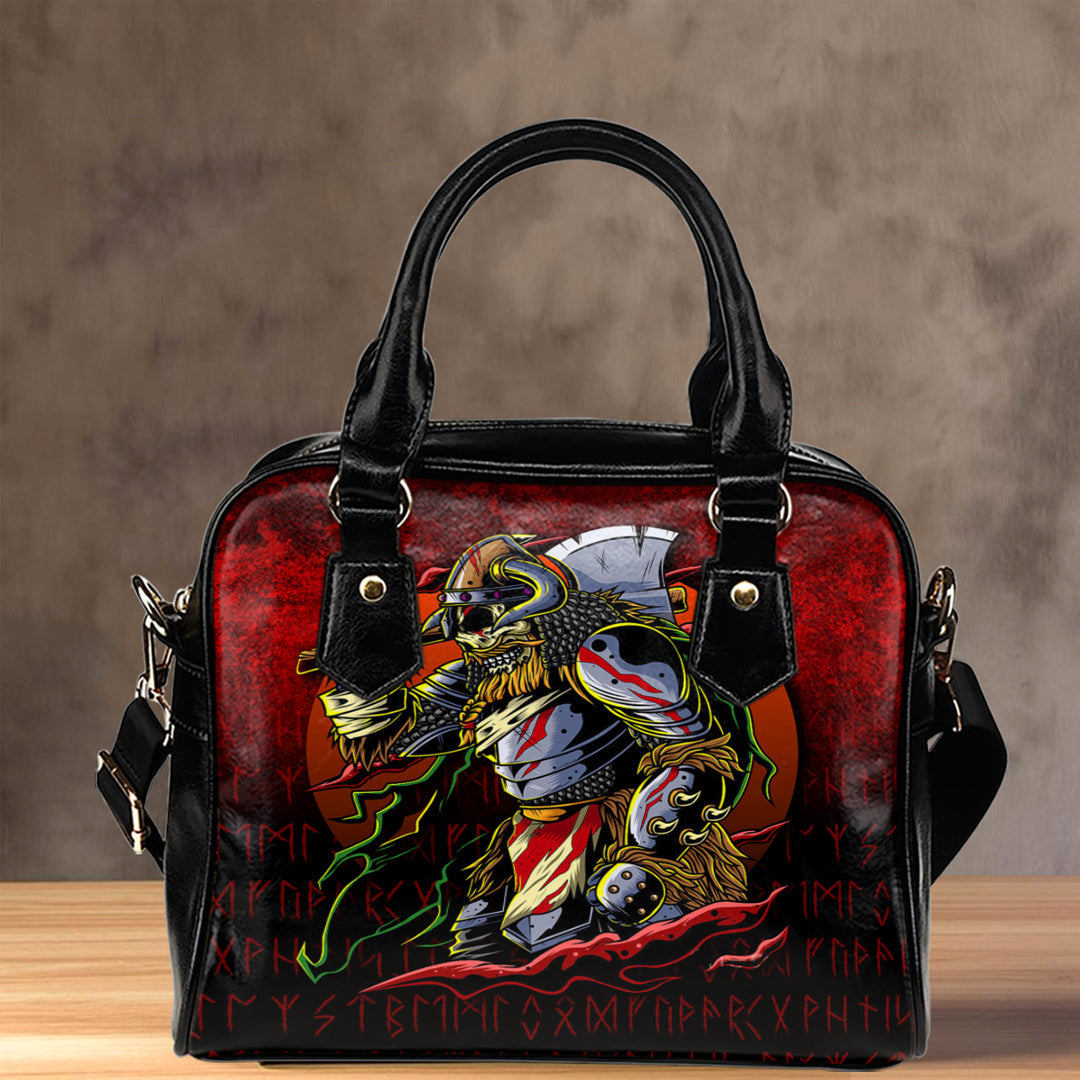 Viking Shoulder Handbag Samurai Viking Warrior Ronin Berserk Armor Axe ...
