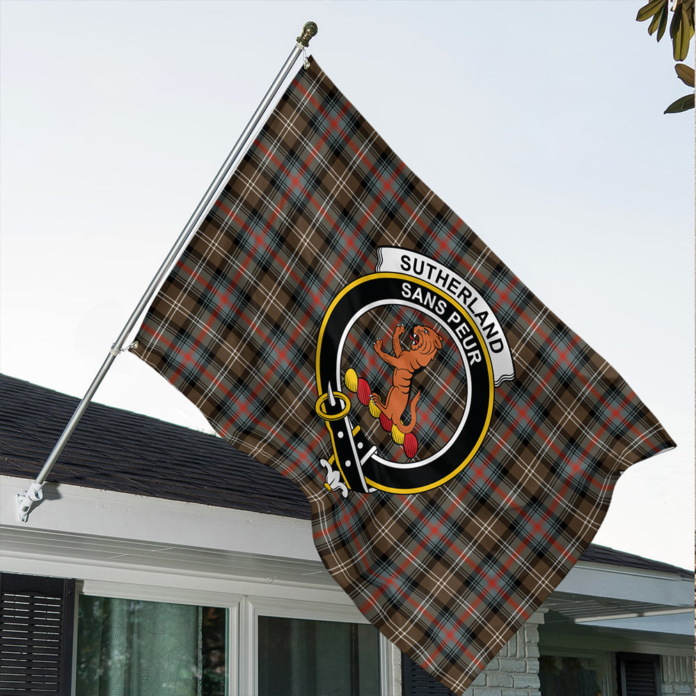 Sutherland Weathered Tartan Crest T-shirt