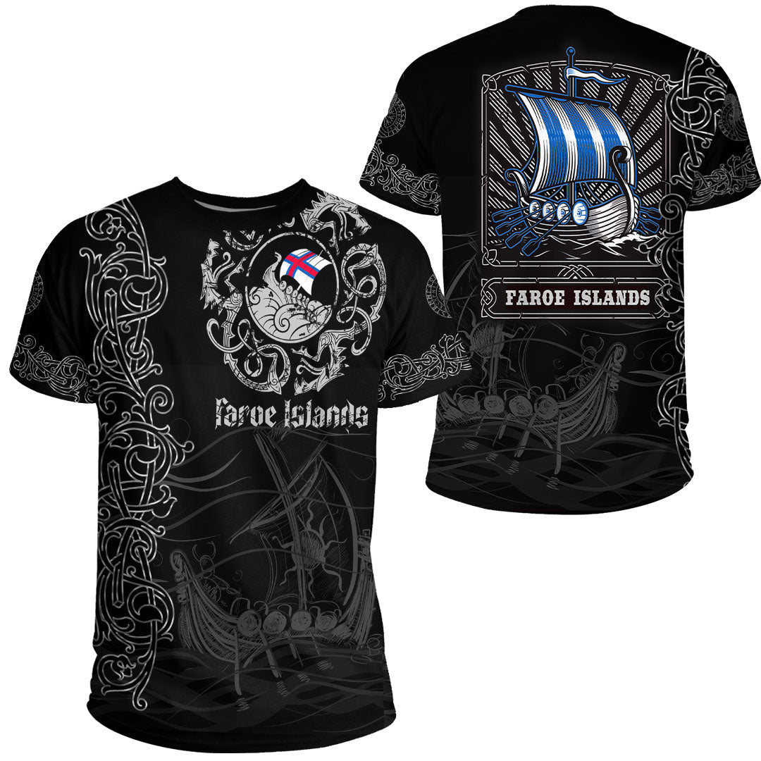 Viking T-Shirt Drakkar Faroe Islands Warship  To The Closet