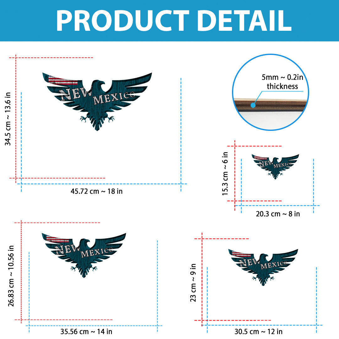 Flag Of New Mexico 1912 1925 Custom Shape Wooden Sign Eagle To The Closet flag-of-new-mexico-1912-1925-custom-shape-wooden-sign-eagle-to-the-closet