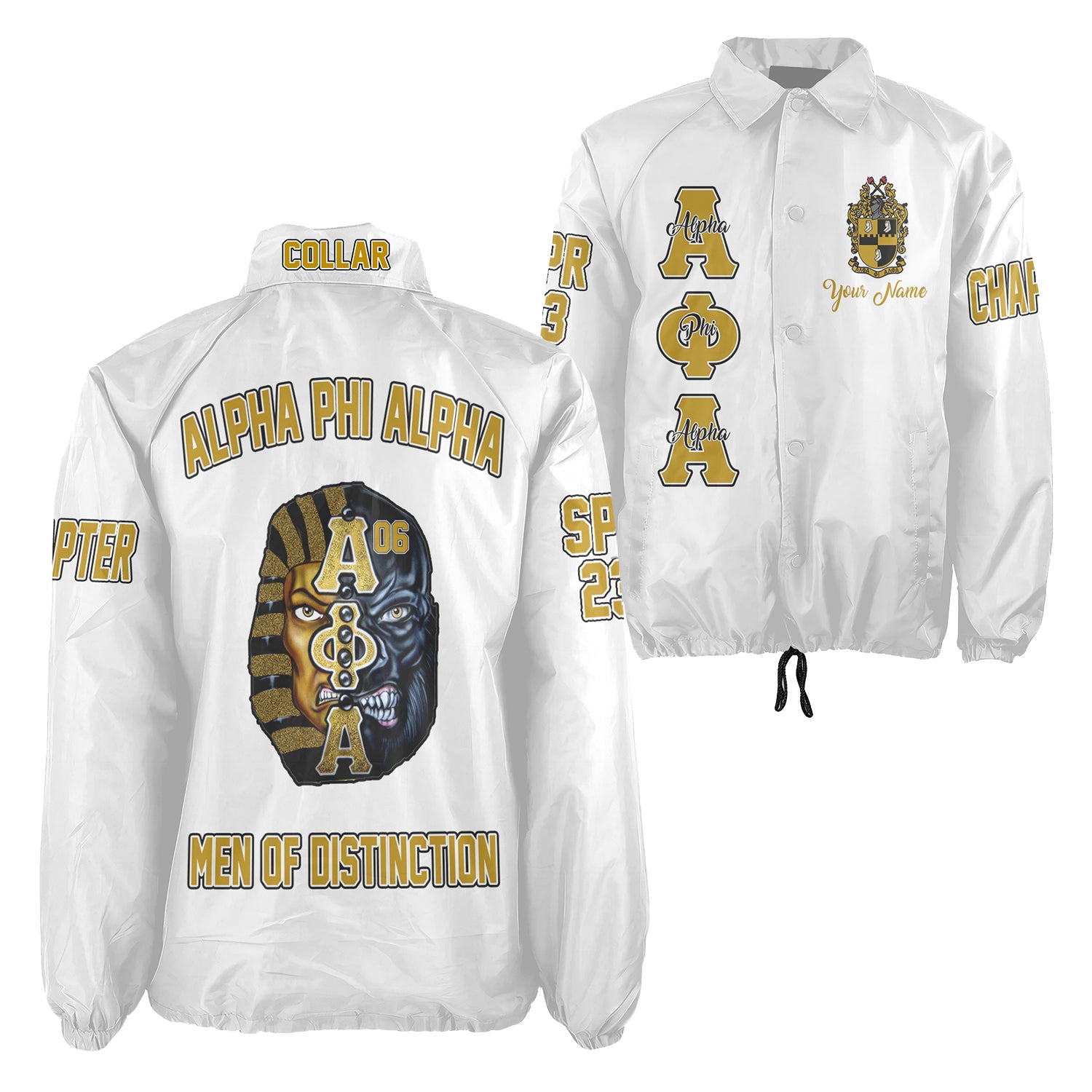 Custom Alpha Phi Alpha Crossing Jacket Print Original Style