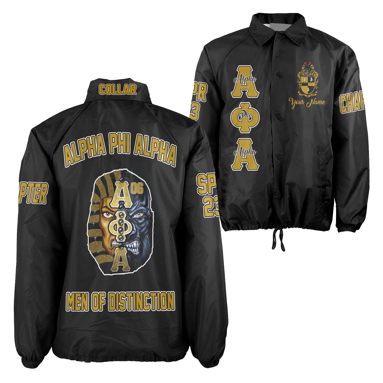 Custom Alpha Phi Alpha Crossing Jacket Print Original Style