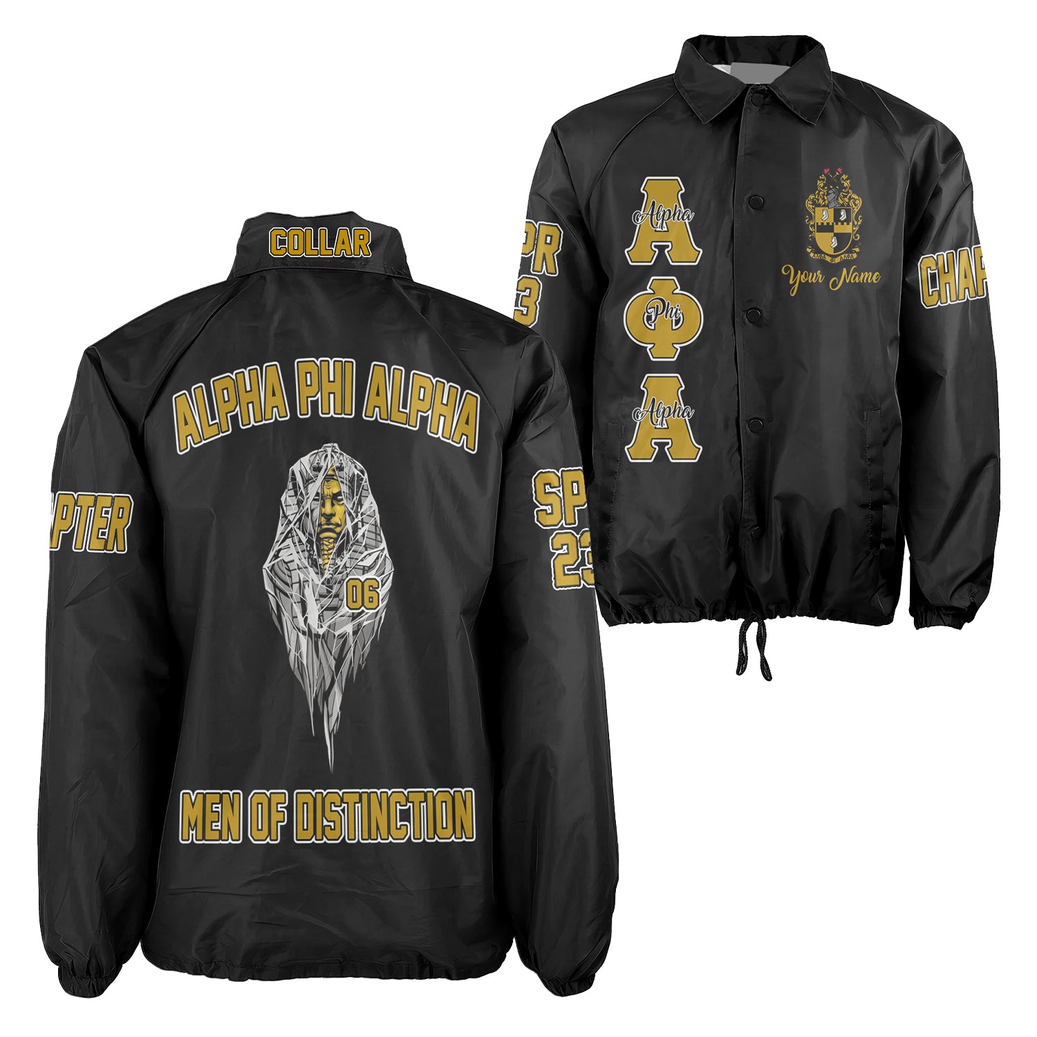 Custom Alpha Phi Alpha Crossing Jacket Print Original Style