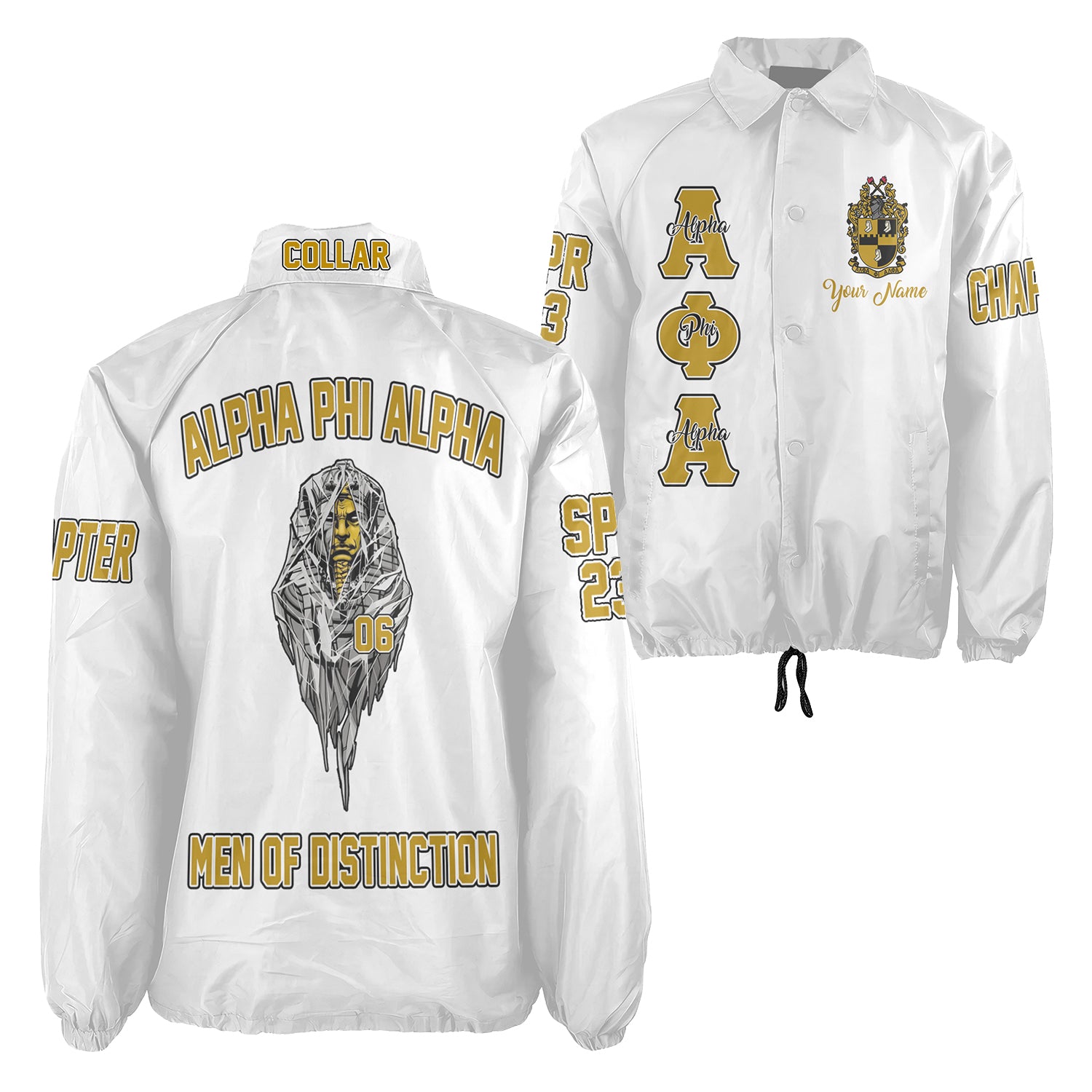 Custom Alpha Phi Alpha Crossing Jacket Print Original Style