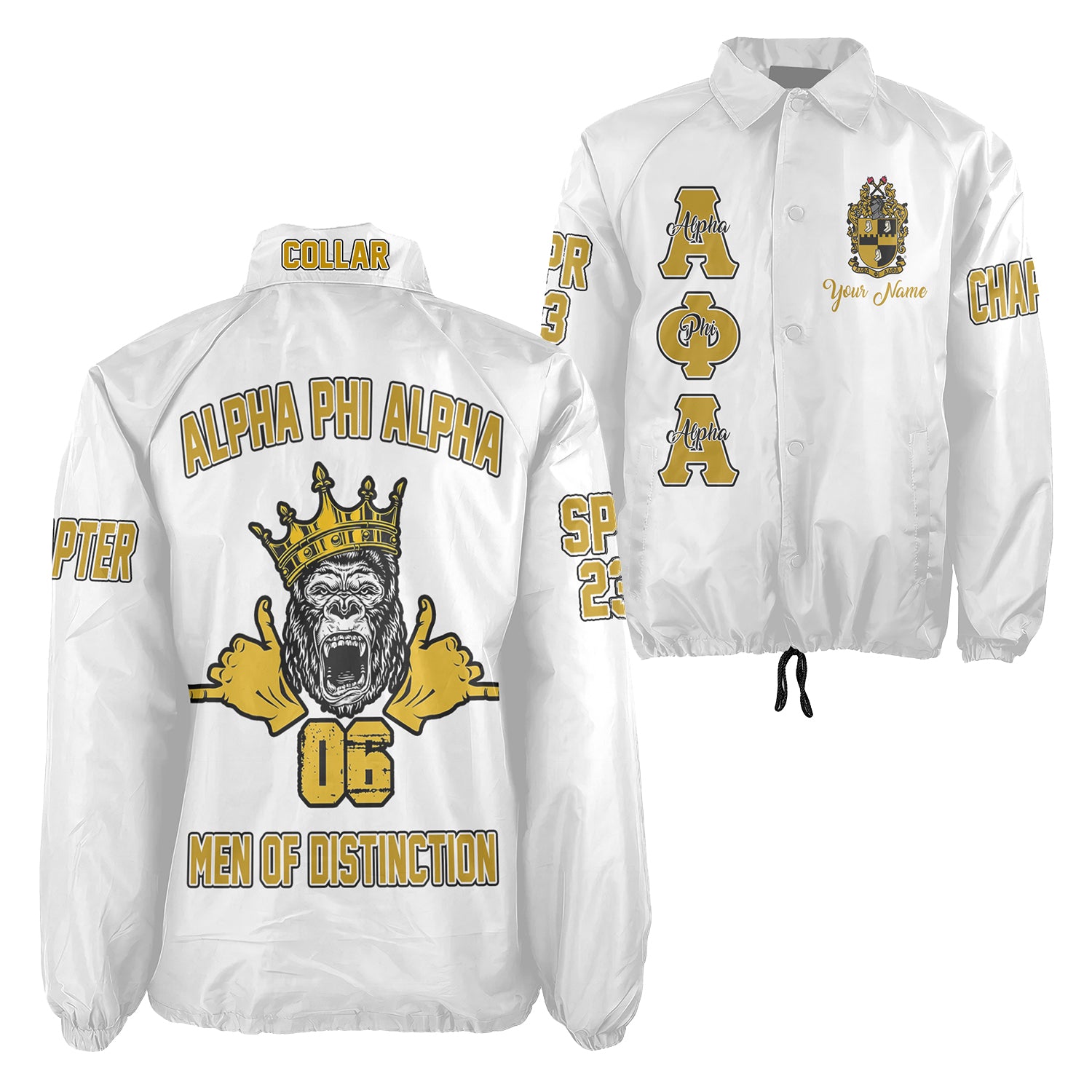 Custom Alpha Phi Alpha Crossing Jacket Print Original Style