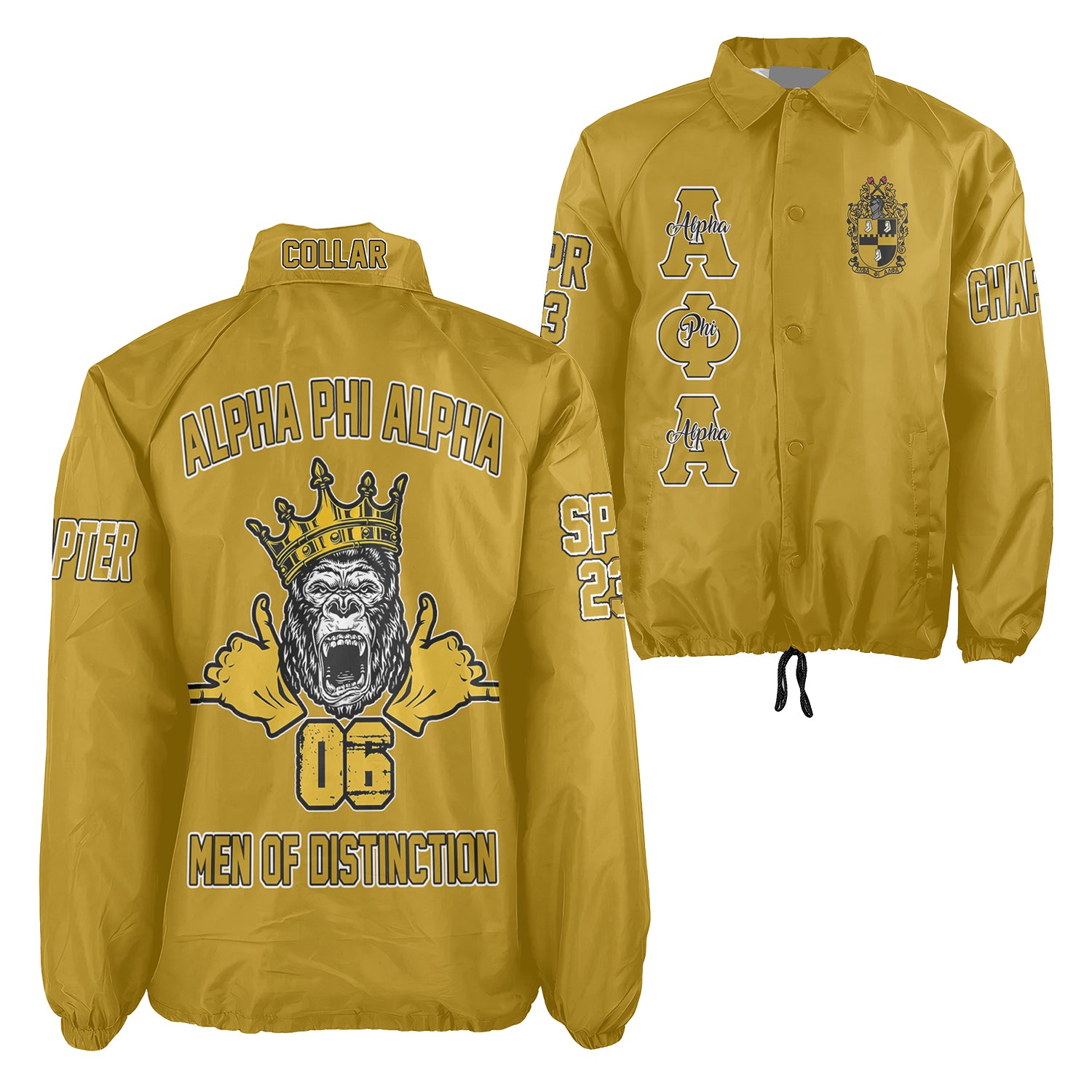 Custom Alpha Phi Alpha Crossing Jacket Print Original Style
