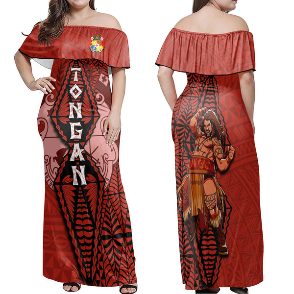 Tonga The Tonga Terror Off Shoulder Long Dress