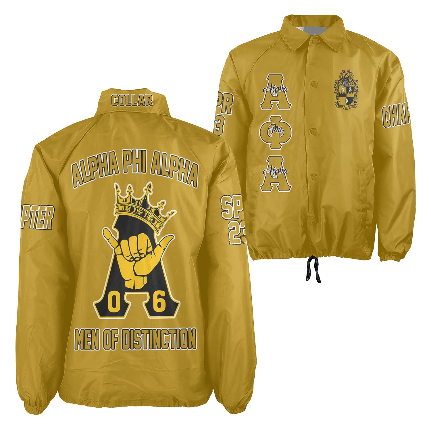 Custom Alpha Phi Alpha Crossing Jacket Print Original Style
