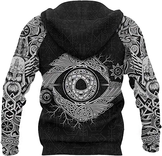 Viking Hoodie Nordic Mythology Viking Tattoo