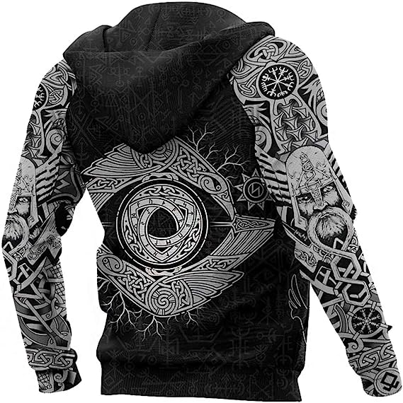 Viking Hoodie Nordic Mythology Viking Tattoo