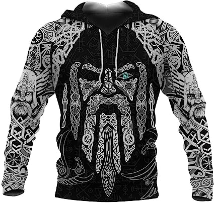 Viking Hoodie Nordic Mythology Viking Tattoo