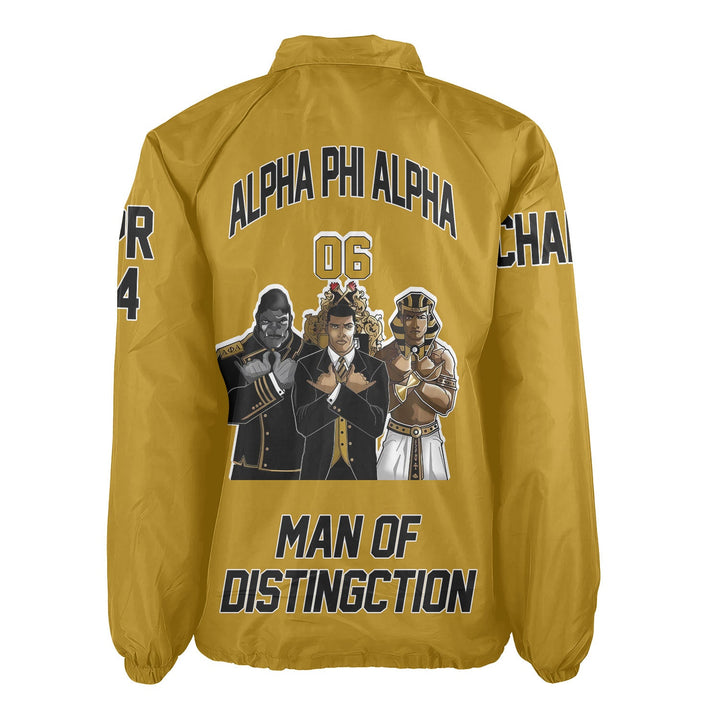 Personalized Alpha Phi Alpha Crossing Jackets Golden Ice Cold Brothers Style