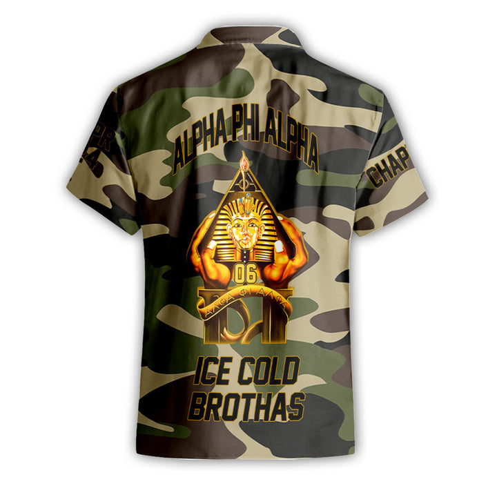 Personalized Alpha Phi Alpha Short Sleeves Shirts Camouflage The Alpha Pyramid 1906 Style