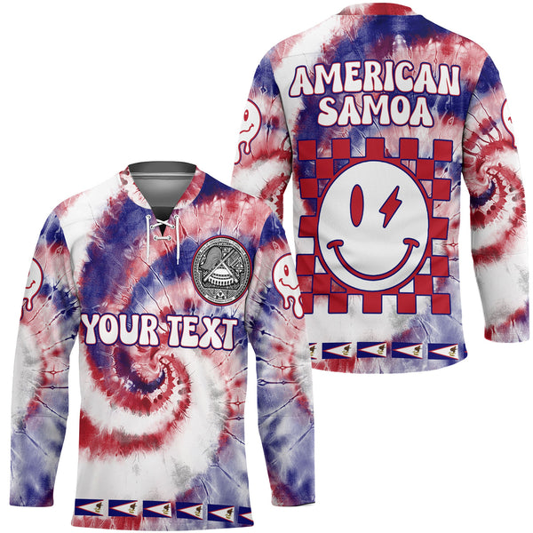 American Samoa Hockey Jersey Custom Tie Dye Style 1