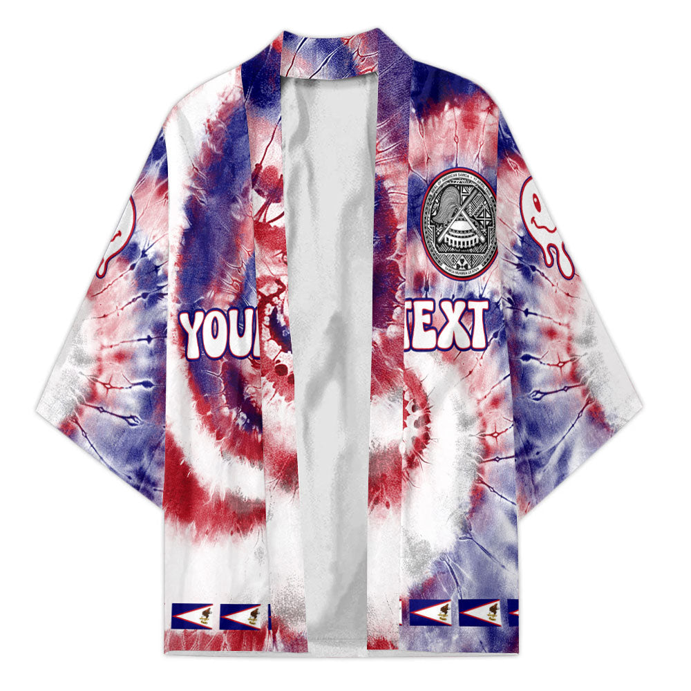 American Samoa Kimono Custom Tie Dye Style 1