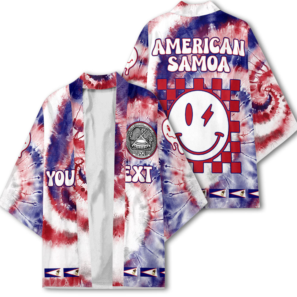 American Samoa Kimono Custom Tie Dye Style 2