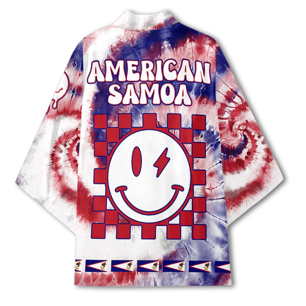 American Samoa Kimono Custom Tie Dye Style 4