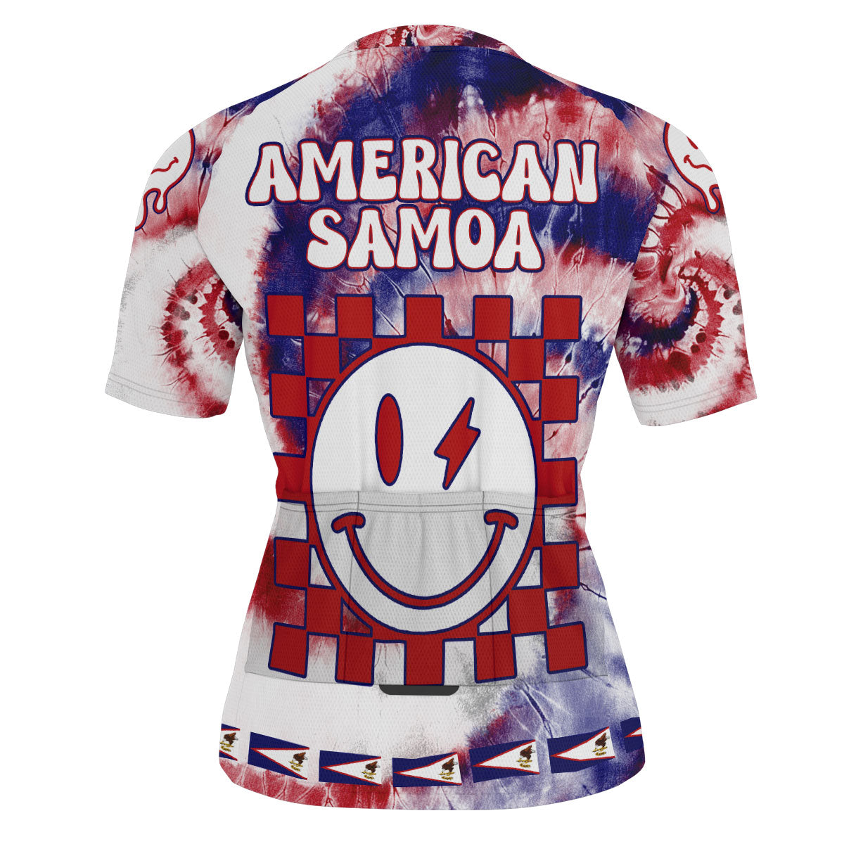 American Samoa Men Cycling Jersey Custom Tie Dye Style 3