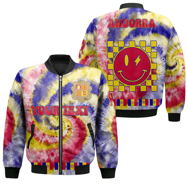 Andorra Bomber Jacket Custom Tie Dye Style 1