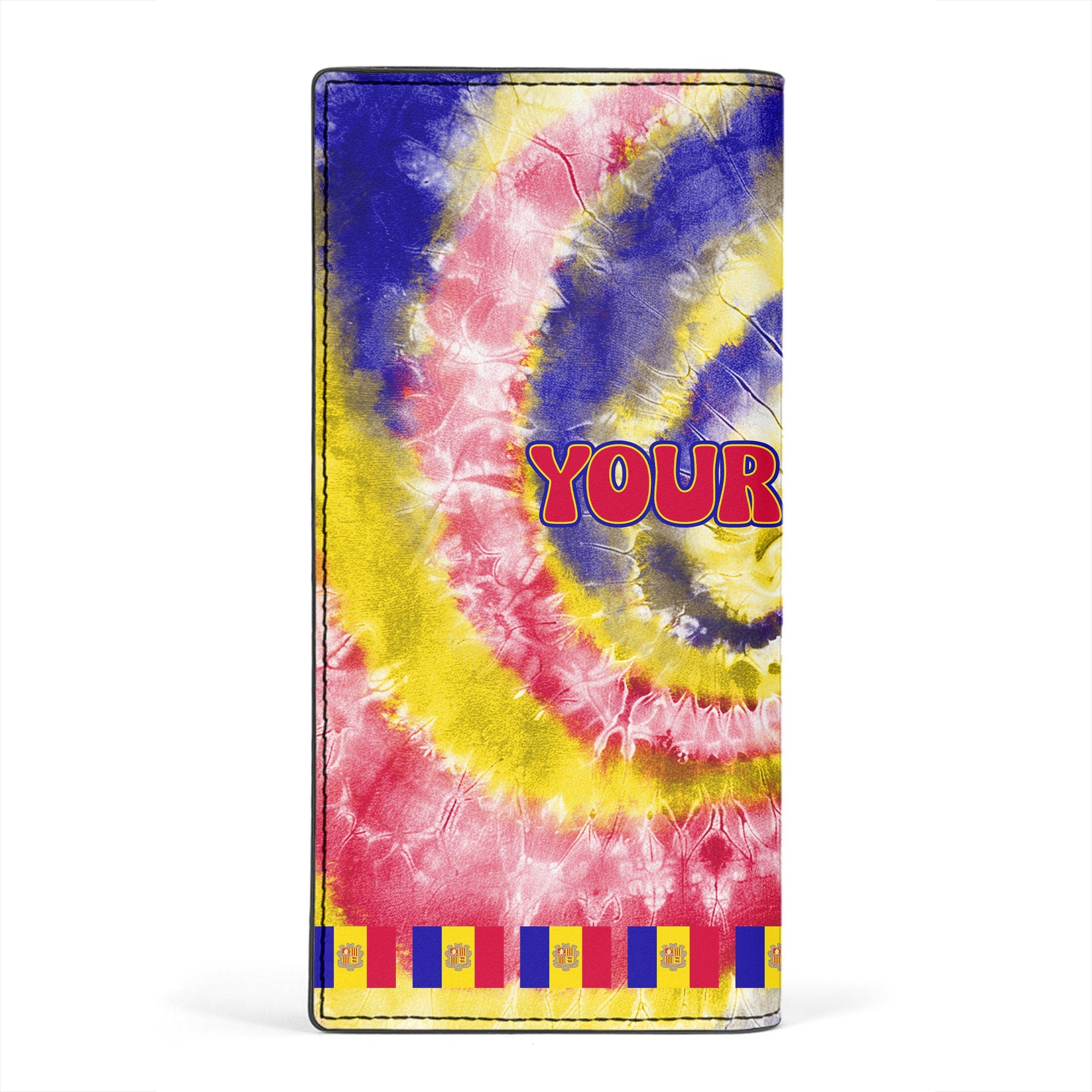 Andorra Leather Wallet Custom Tie Dye Style 2