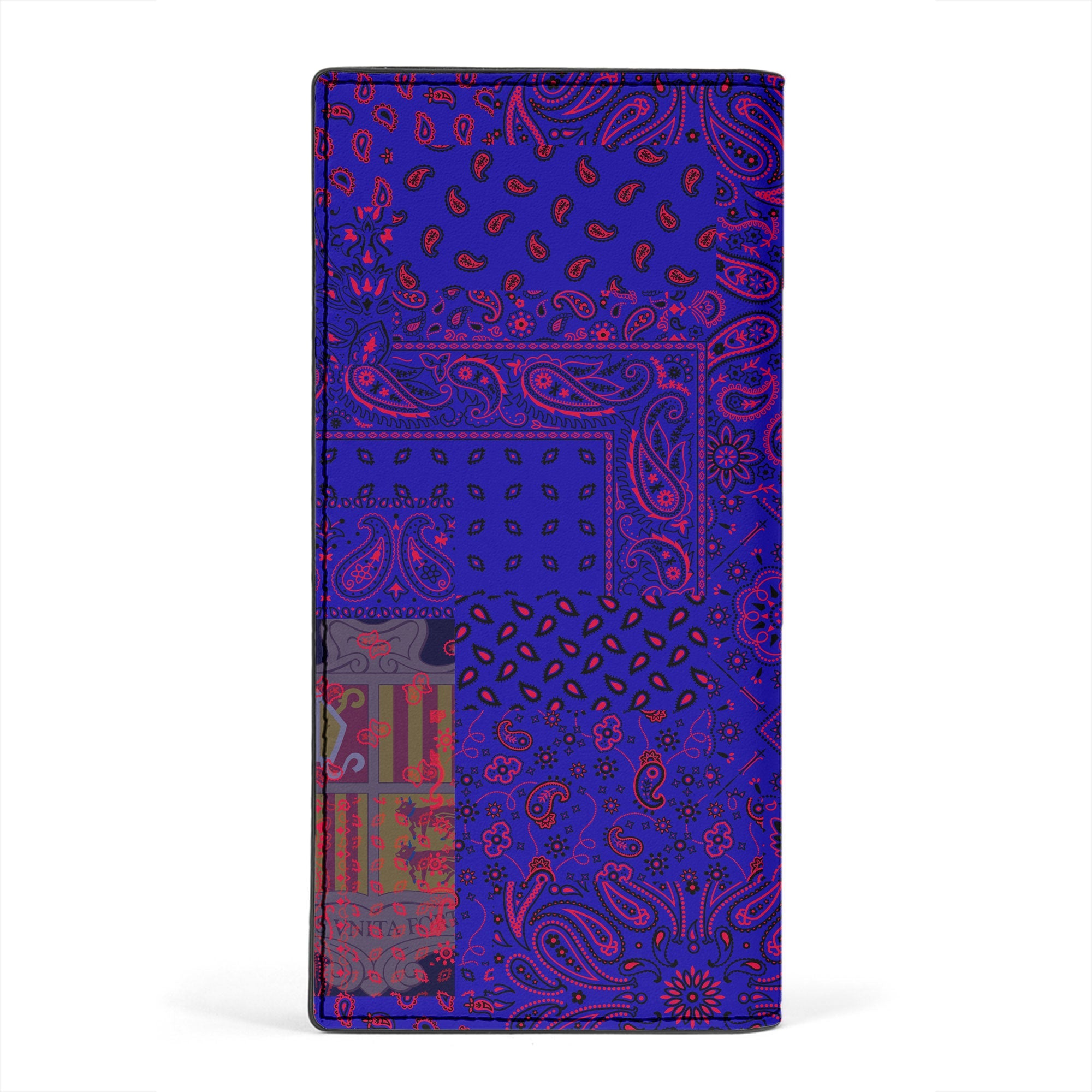 Andorra Leather Wallet Paisley Flag And Skull Style 2