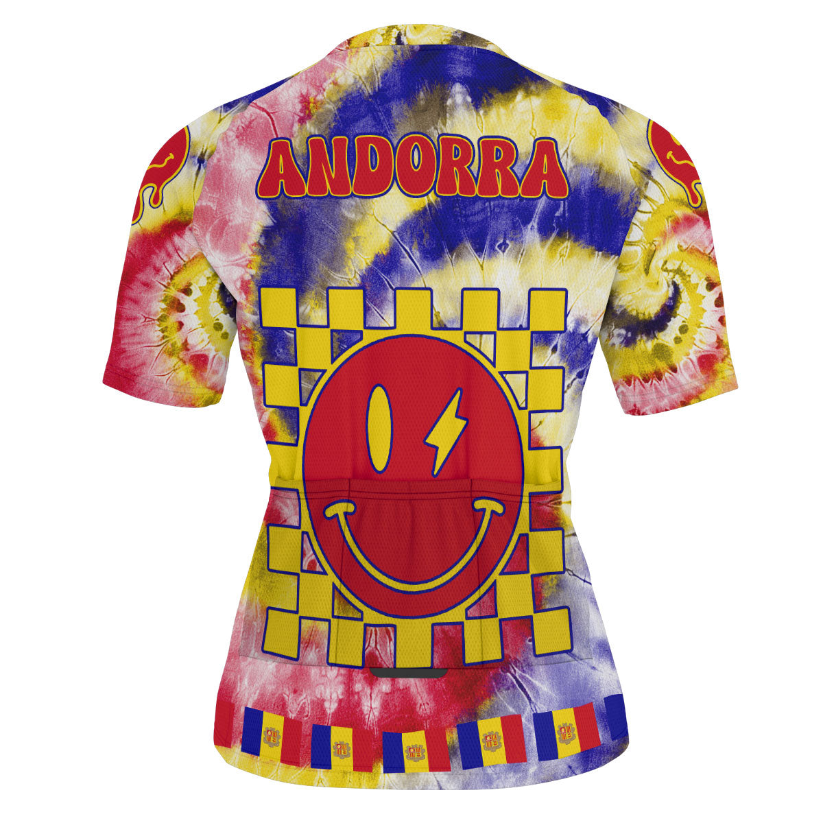 Andorra Men Cycling Jersey Custom Tie Dye Style 3