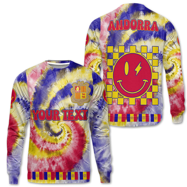 Andorra Sweatshirt Custom Tie Dye Style 1