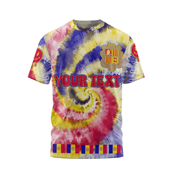 Andorra T Shirt Custom Tie Dye Style 1