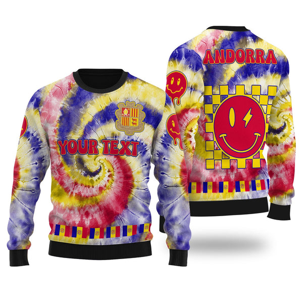 Andorra Ugly Sweater Custom Tie Dye Style 1