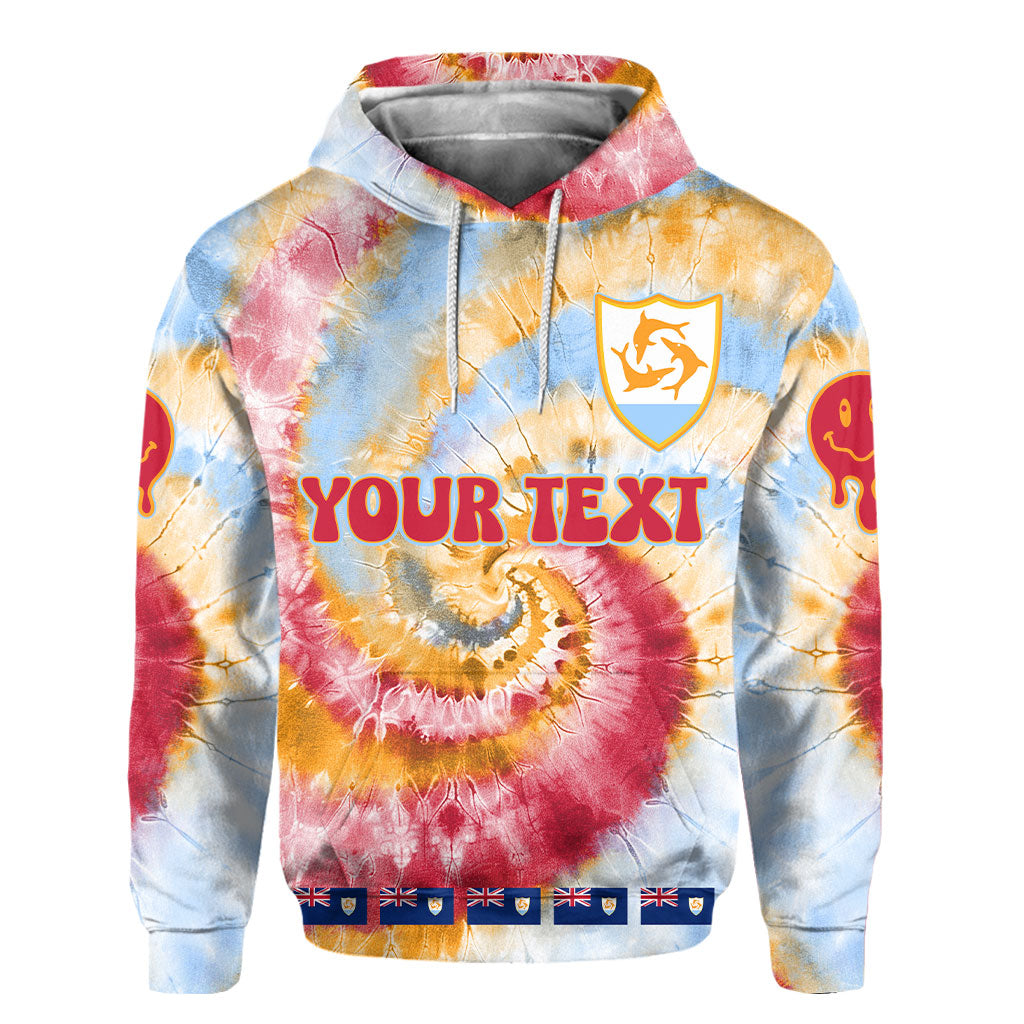 Anguilla Hoodie Custom Tie Dye Style 2