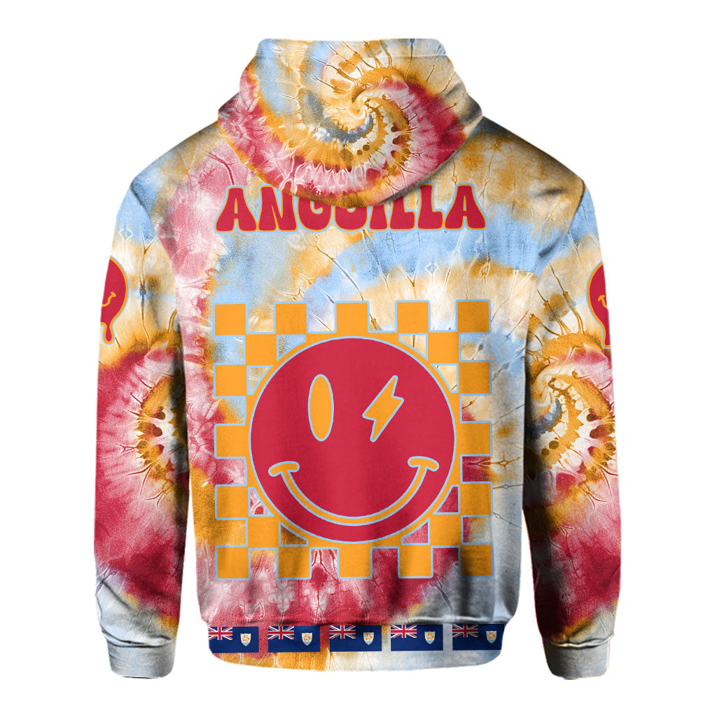 Anguilla Hoodie Custom Tie Dye Style 3