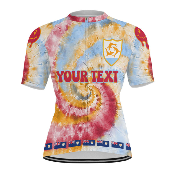 Anguilla Men Cycling Jersey Custom Tie Dye Style 1