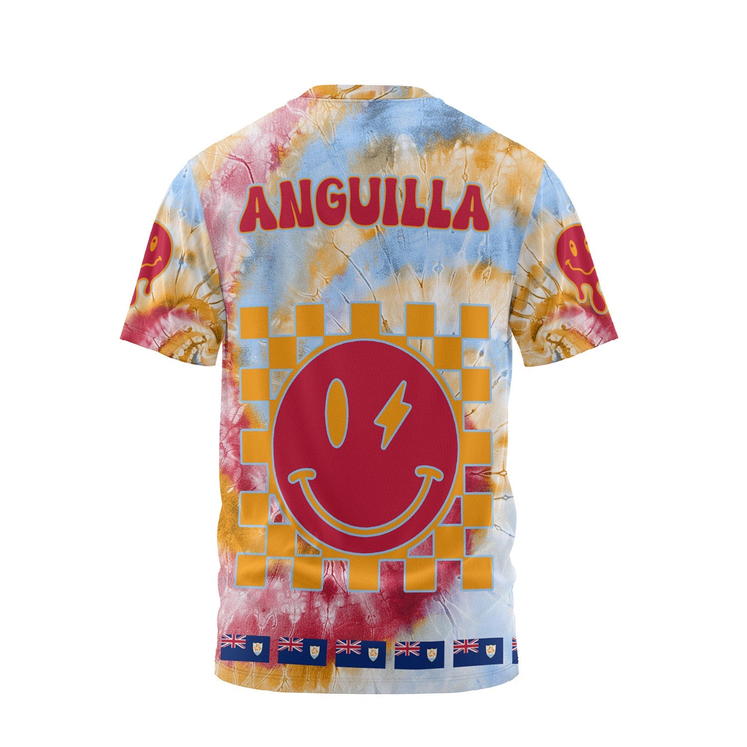 Anguilla T Shirt Custom Tie Dye Style 2