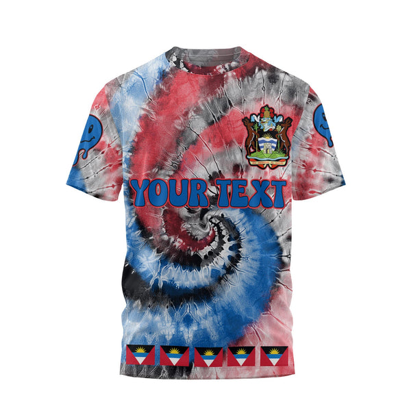 Antigua And Barbuda T Shirt Custom Tie Dye Style 1