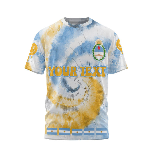 Argentina T Shirt Custom Tie Dye Style 1