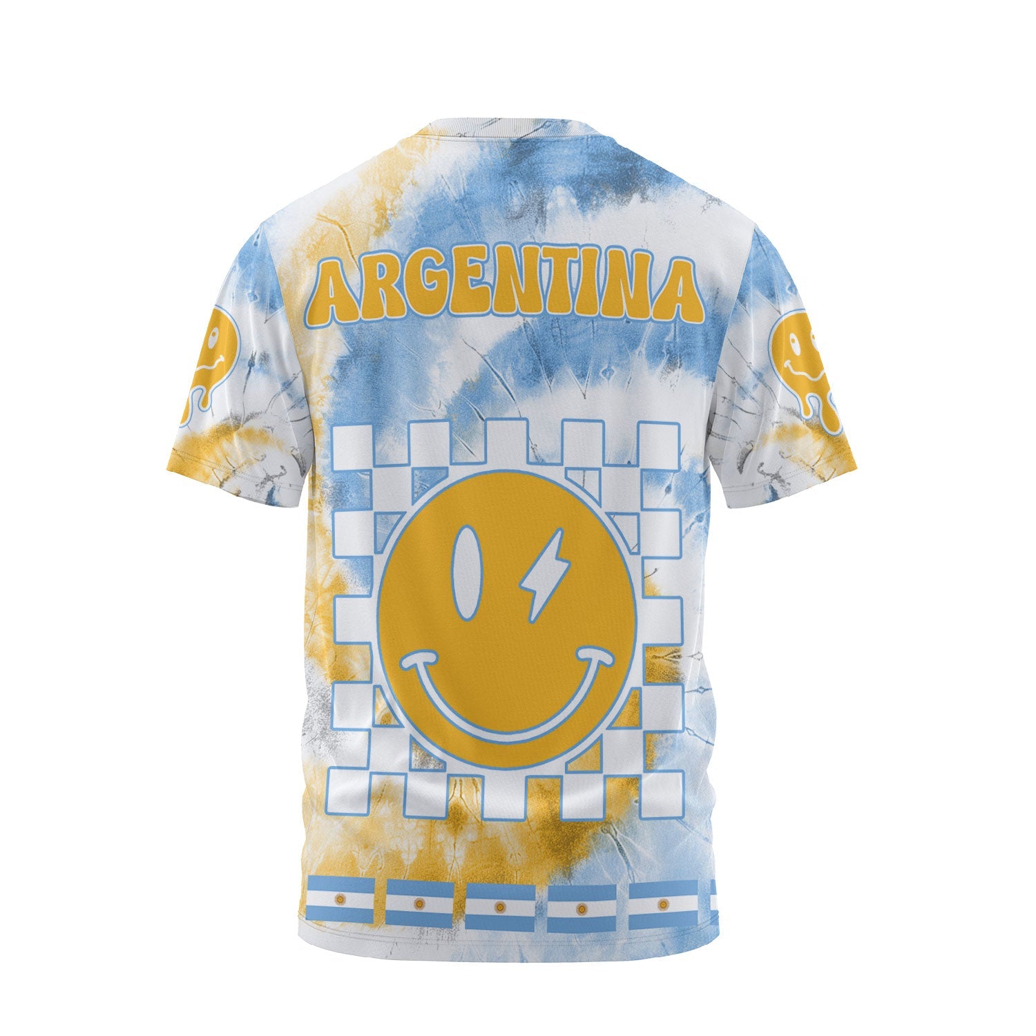 Argentina T Shirt Custom Tie Dye Style 2