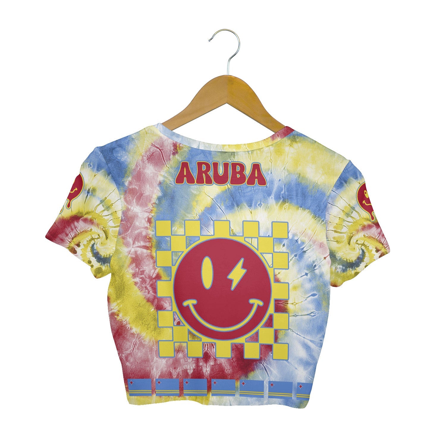 Aruba Croptop T Shirt Custom Tie Dye Style 2