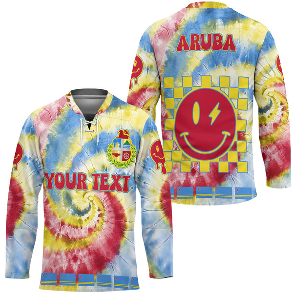 Aruba Hockey Jersey Custom Tie Dye Style 1