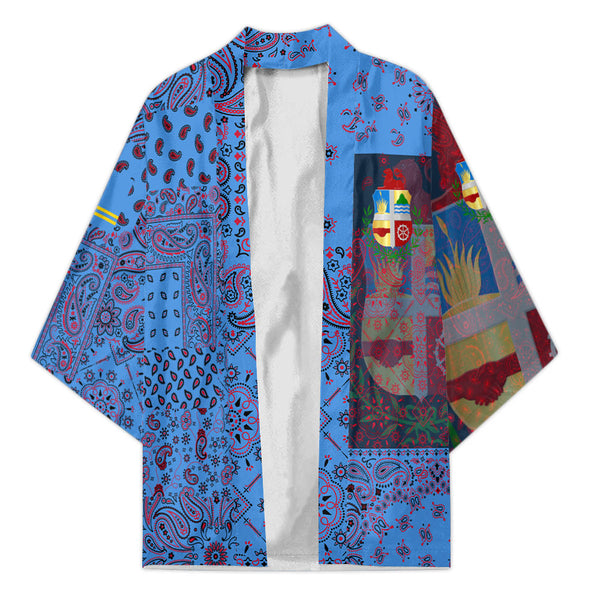 Aruba Kimono Paisley Flag And Skull Style 1