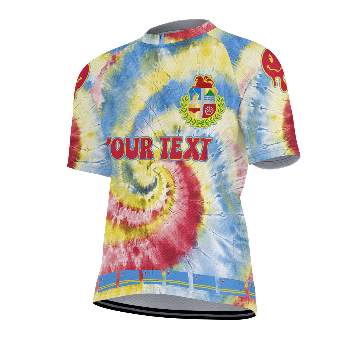 Aruba Men Cycling Jersey Custom Tie Dye Style 2